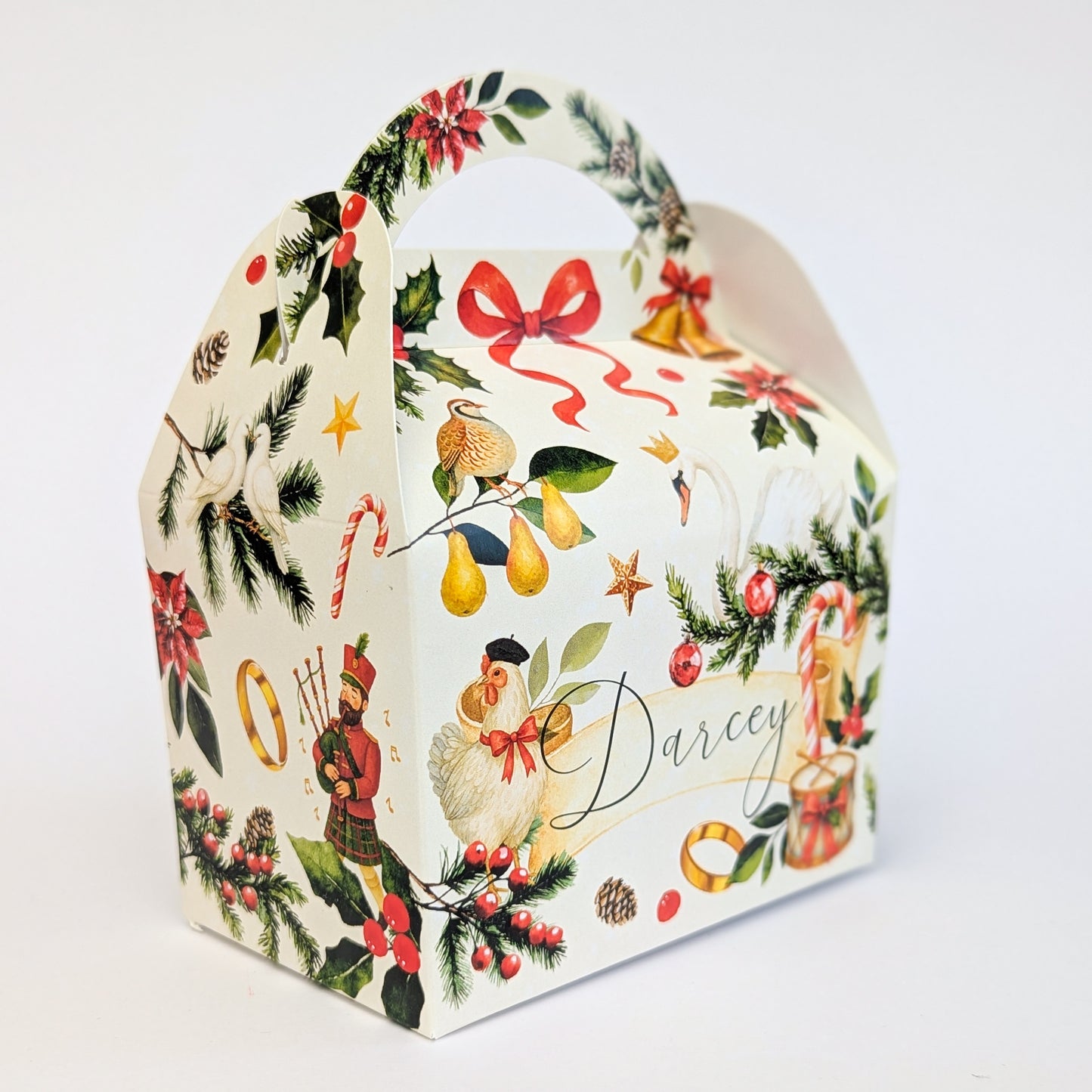 Personalised 12 Days of Christmas Cracker Winter Wonderland Treat Box