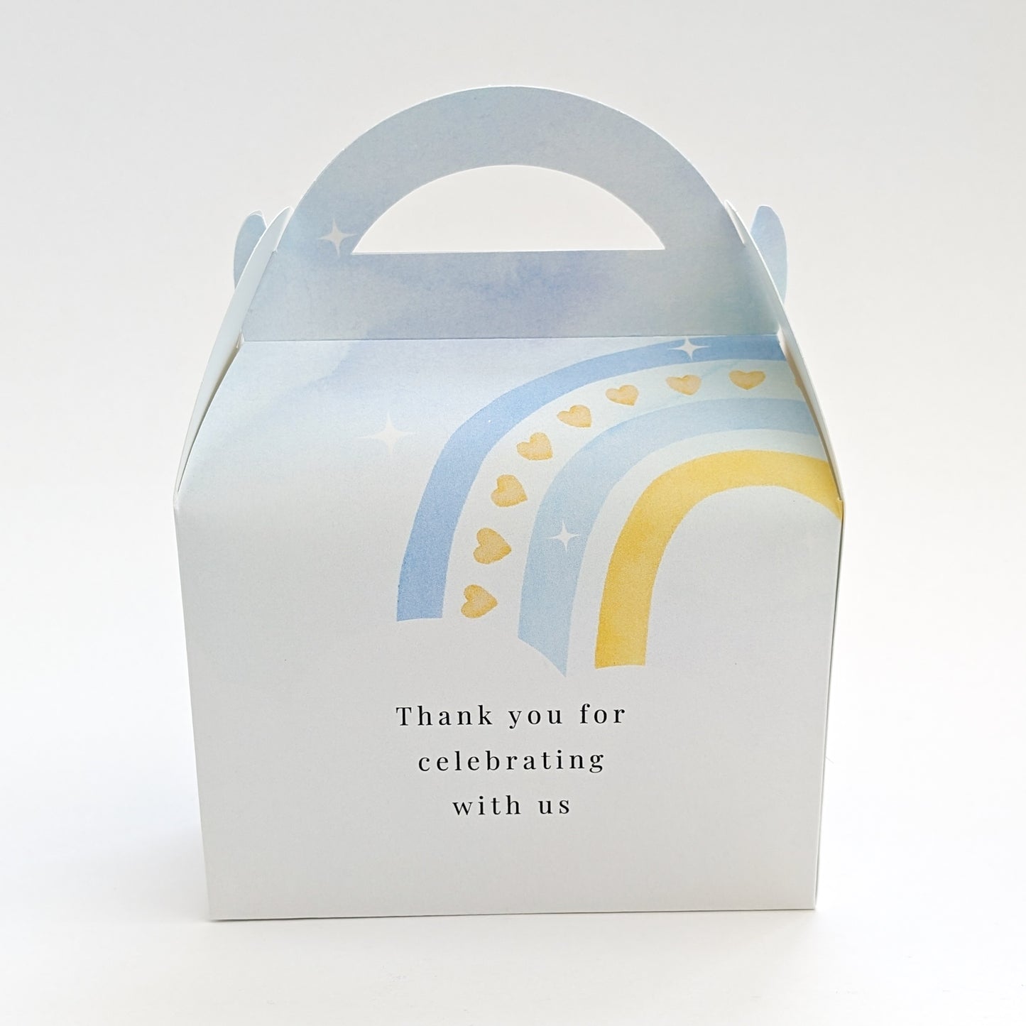 FIRST TRIP AROUND THE SUN Pastel Sunshine Personalised Children’s Party Box Gift Bag Favour