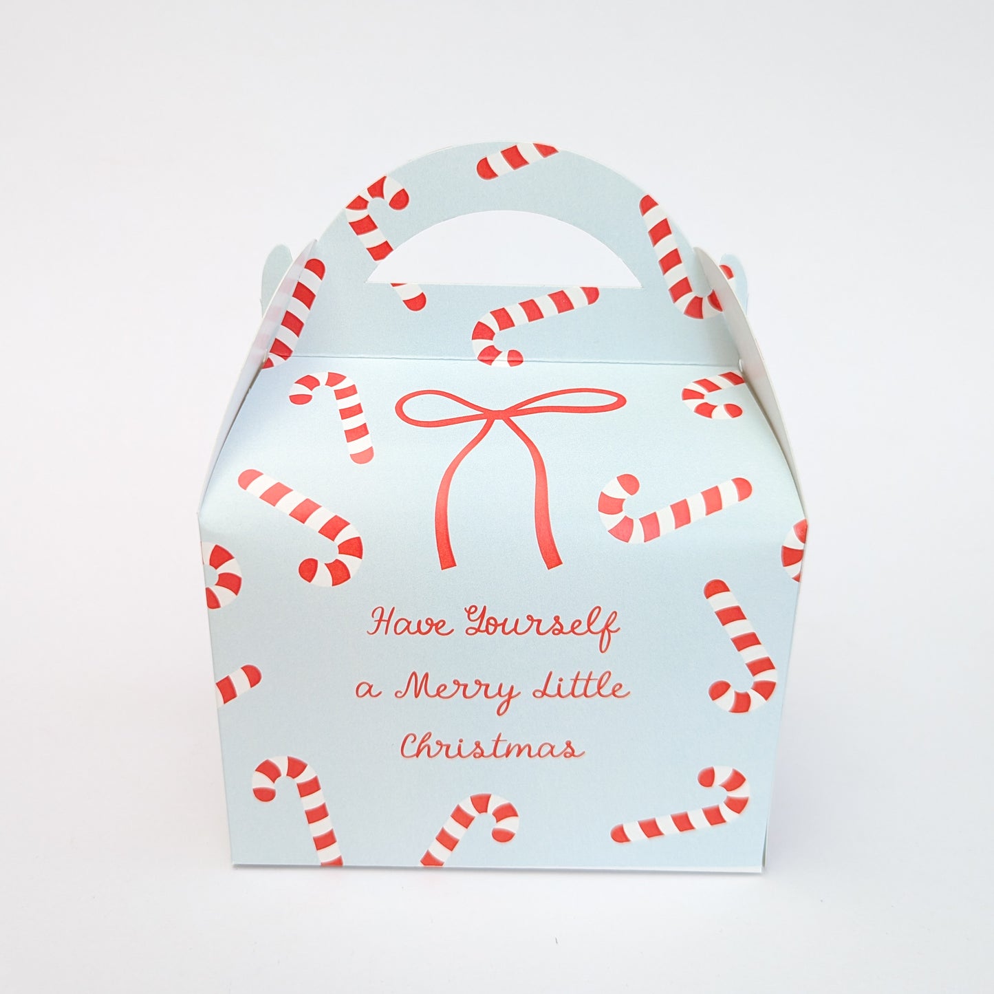 Personalised Candy Cane Christmas Cracker Winter Wonderland Treat Box