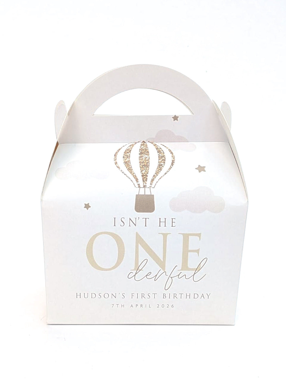 ONEderful Birthday Party Boxes, Hot Air Balloon First Birthday boxes