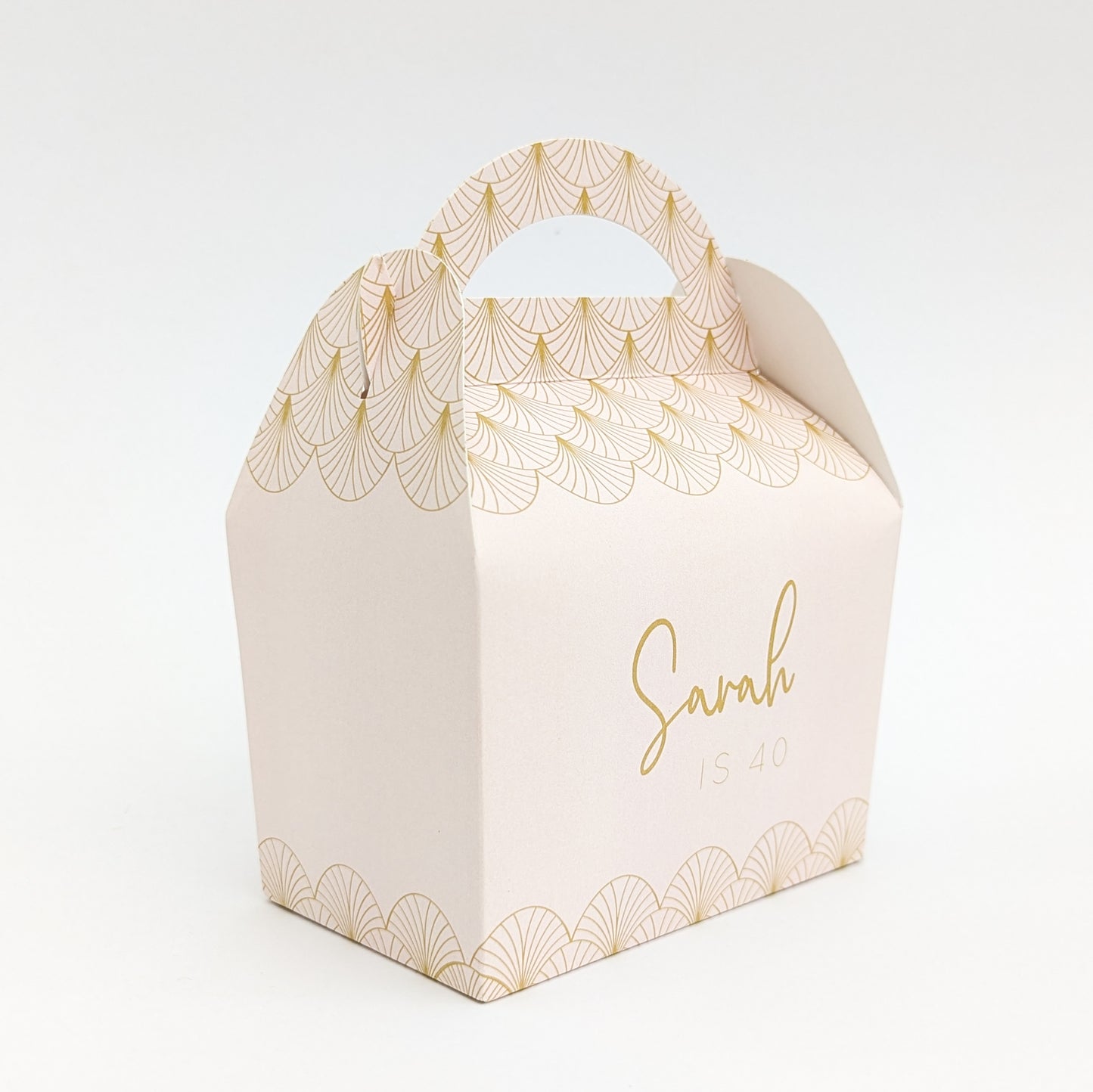 PINK Art Deco Women's 40th 30th Birthday Bridal Shower Gift Box