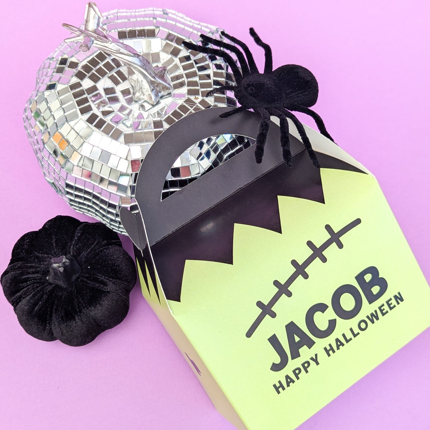 HALLOWEEN Frankenstein Personalised Children’s Party Box Gift Bag Favour