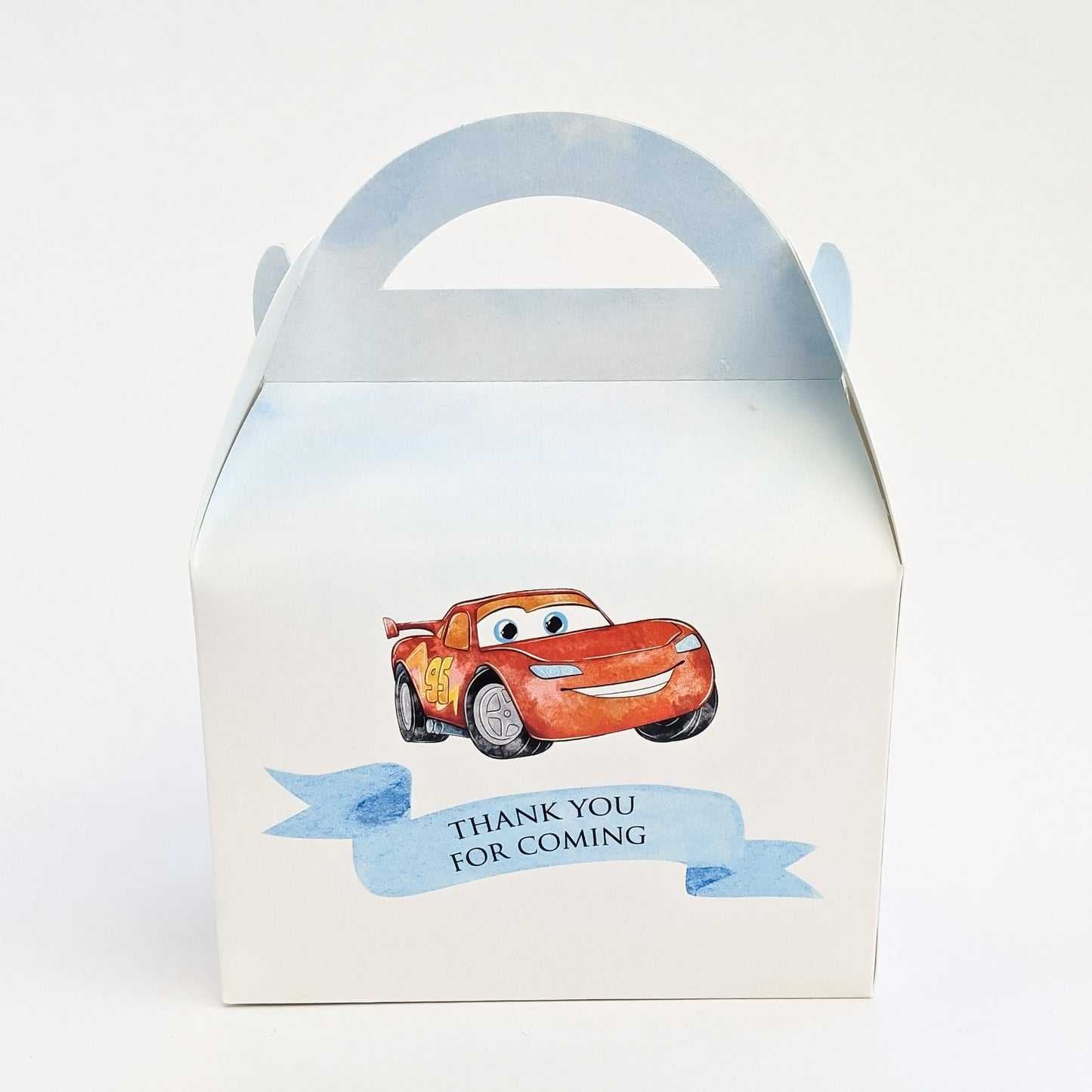 CARS Racing Lightening McQueen Personalised Children’s Party Boxes Gift Bag Favour