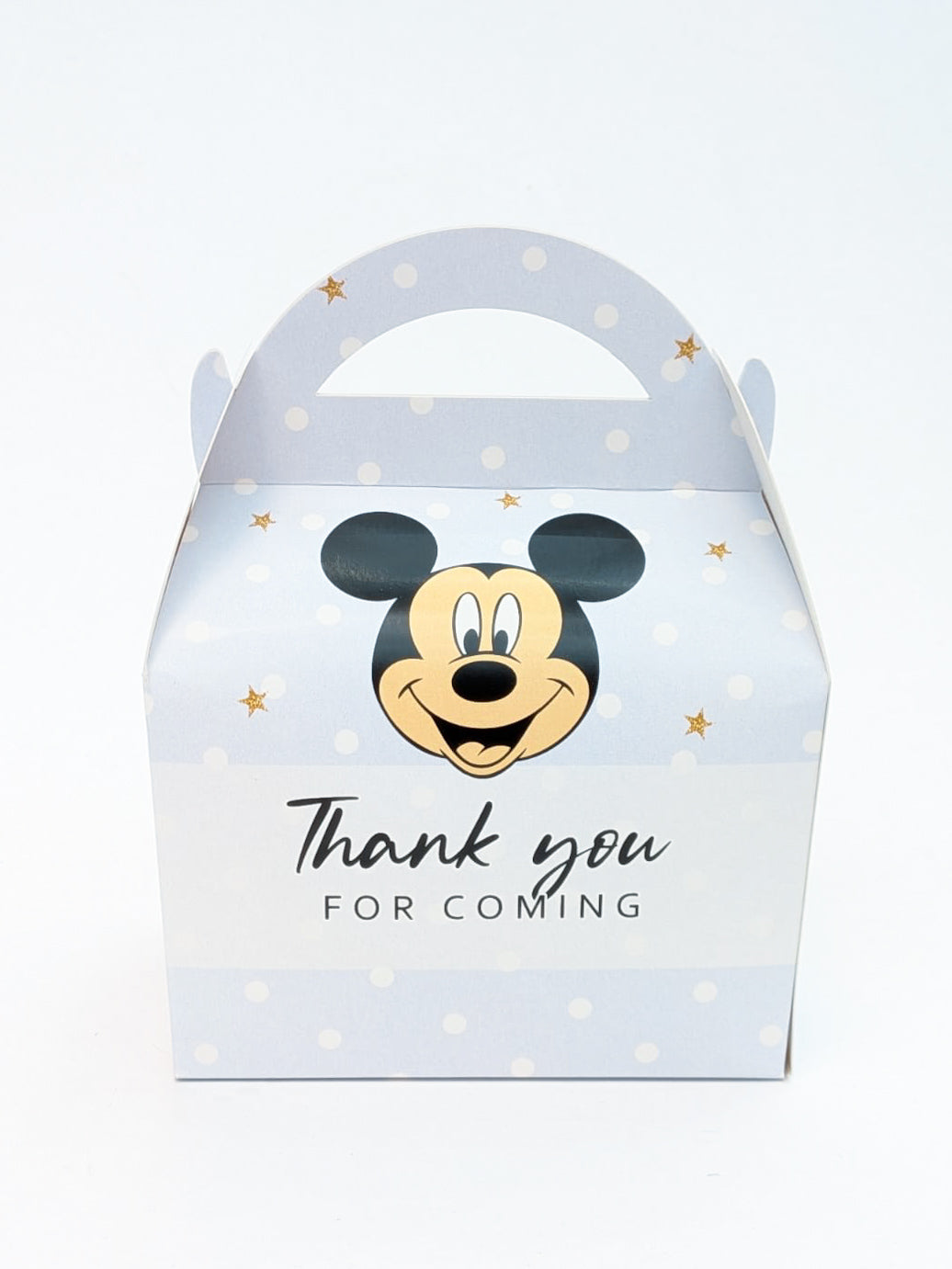 Mickey Mouse Blue Personalised Children’s Party Box Gift Bag Favour