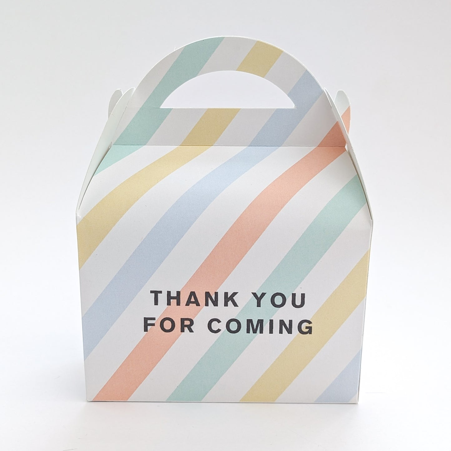 STRIPES Pastel Birthday Party Treat Boxes Gift Bags