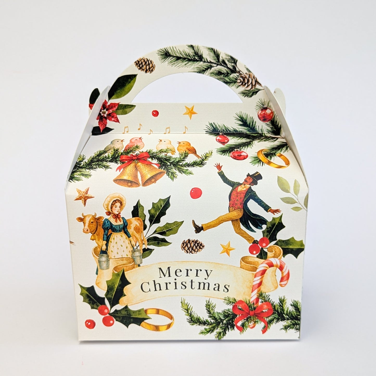 Personalised 12 Days of Christmas Cracker Winter Wonderland Treat Box