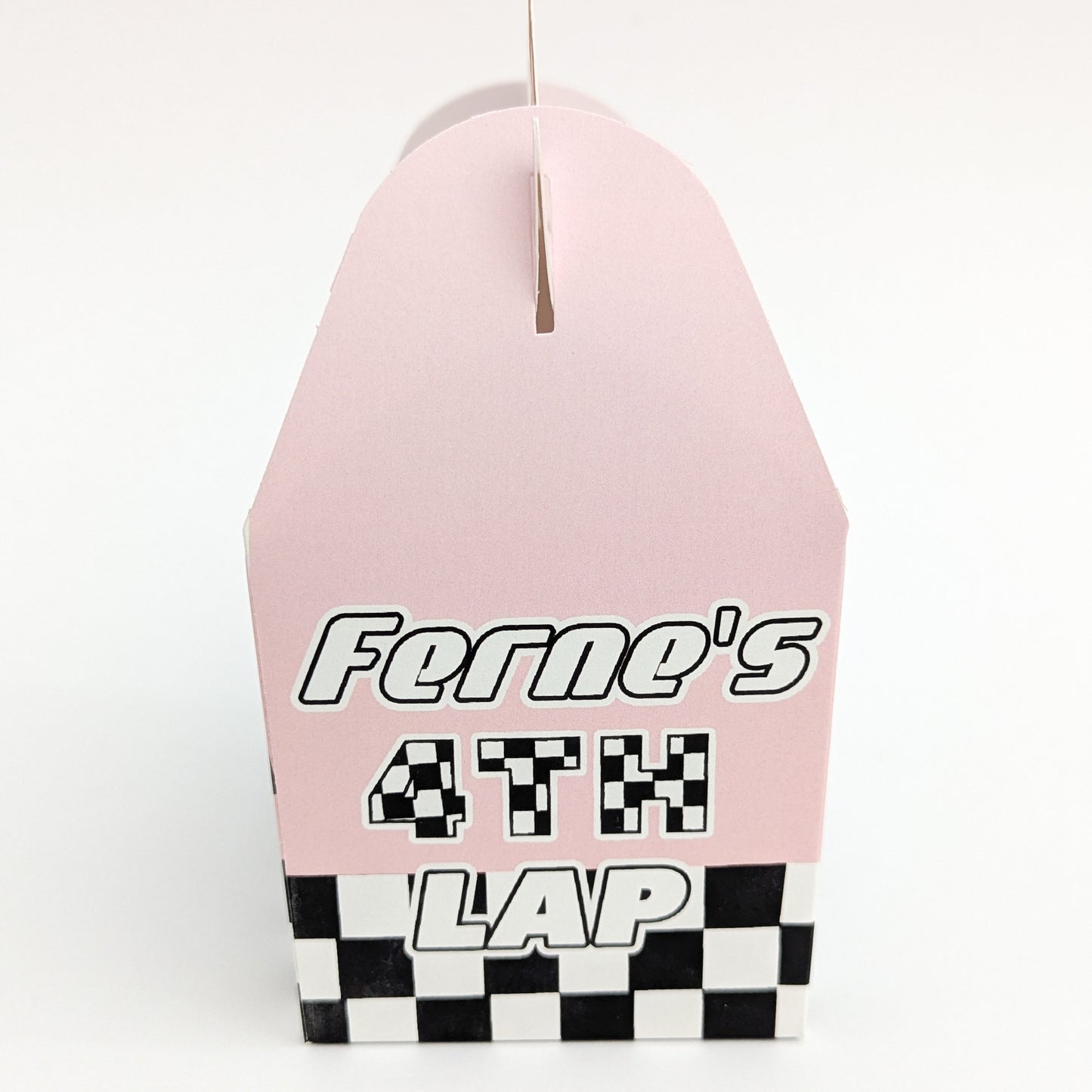 PIT STOP Refuel Retro Cars Racing Driver Personalised Children’s Party Boxes Gift Bag Favour