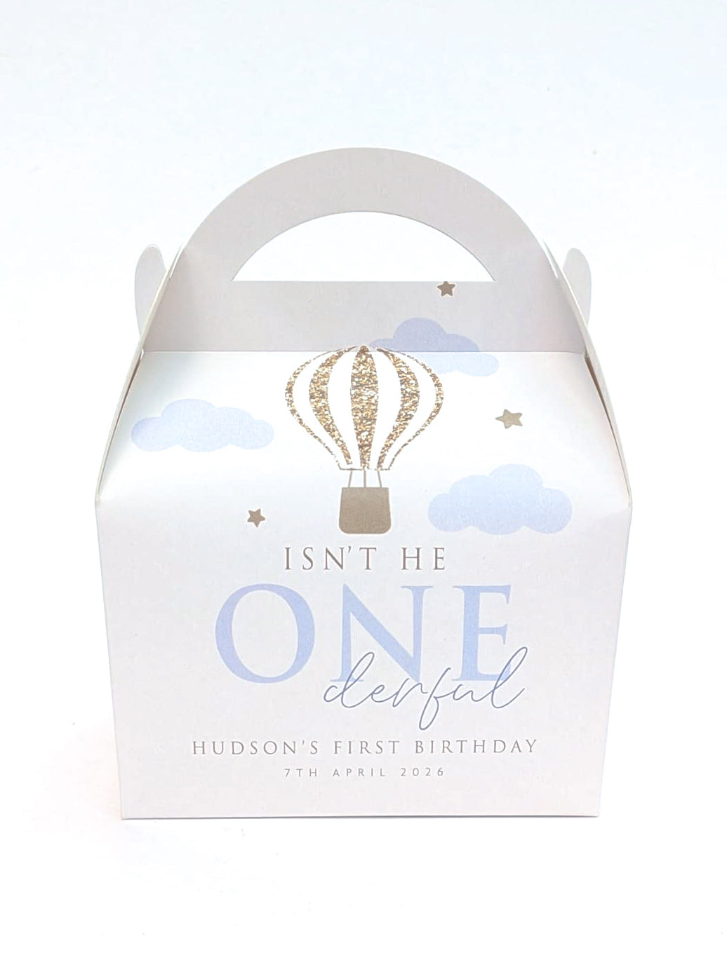 ONEderful Birthday Party Boxes, Hot Air Balloon First Birthday boxes