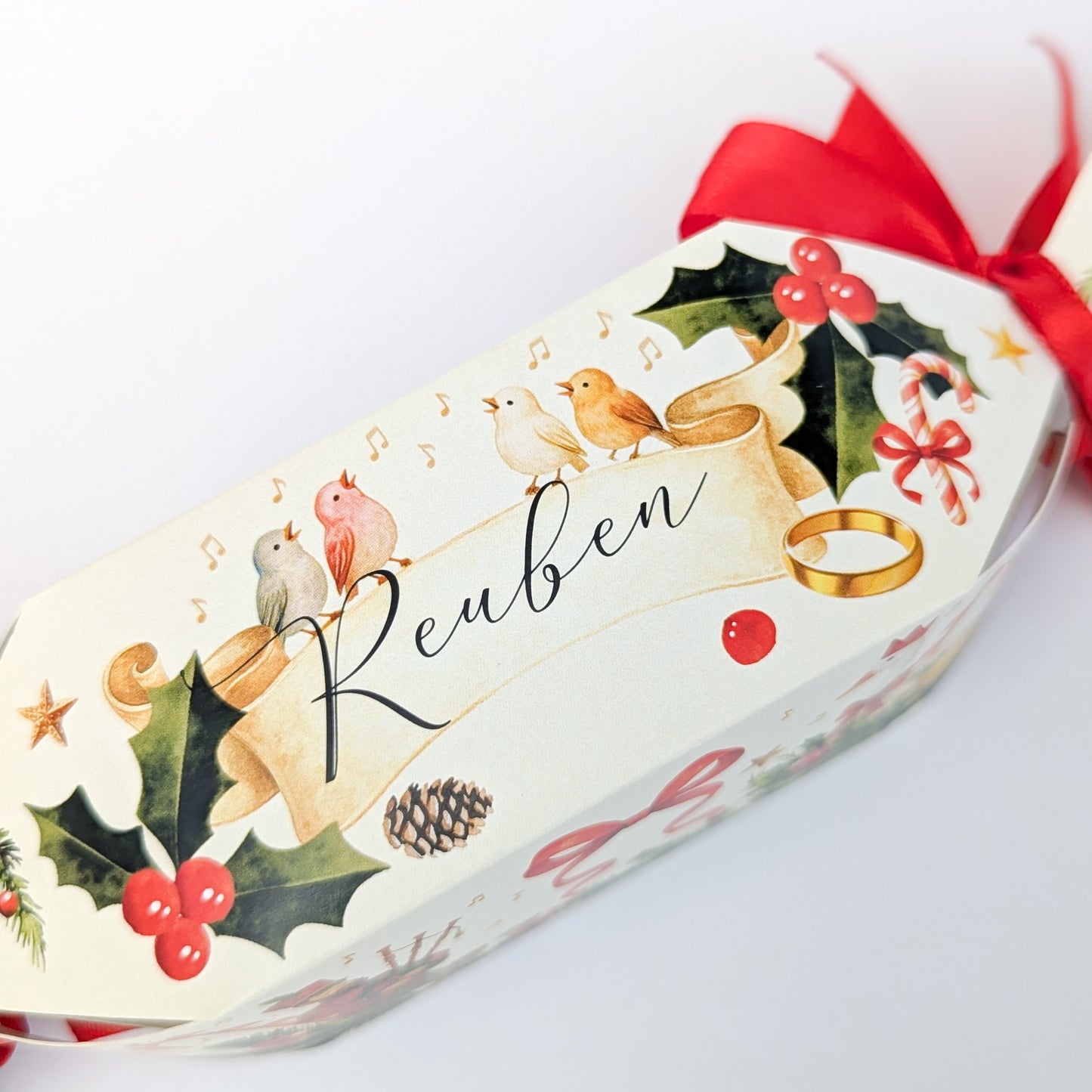 Personalised 12 Days of Christmas Cracker Winter Wonderland Treat Box