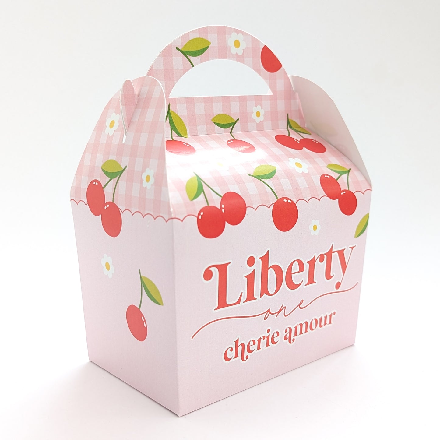 CHERIE AMOUR Cherry Berry Birthday Party Treat Boxes Gift Bags