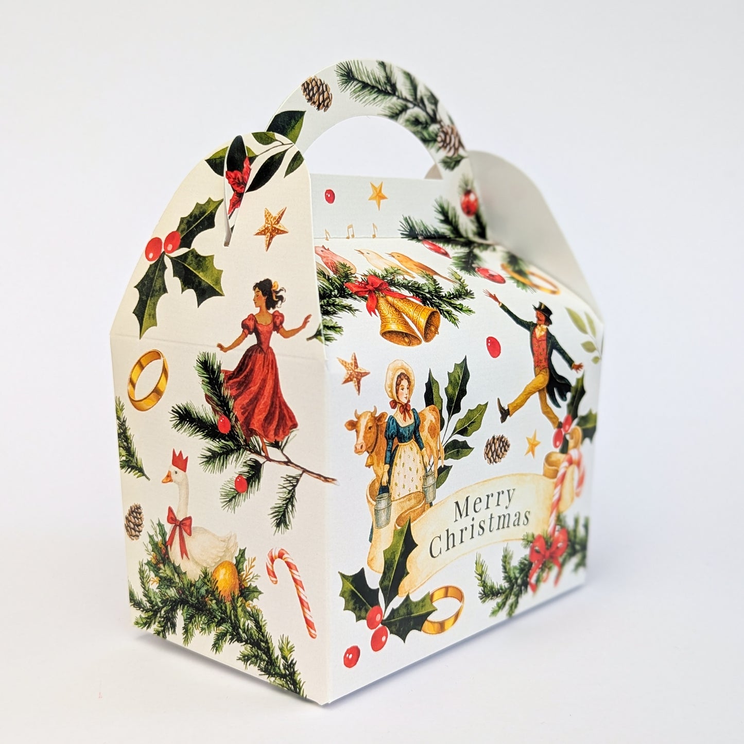 Personalised 12 Days of Christmas Cracker Winter Wonderland Treat Box