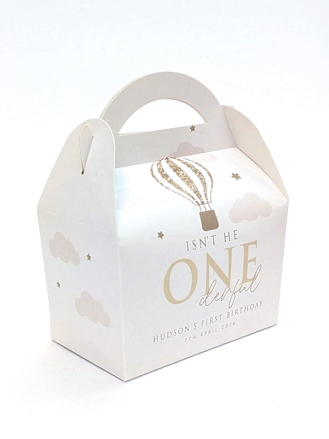 ONEderful Birthday Party Boxes, Hot Air Balloon First Birthday boxes
