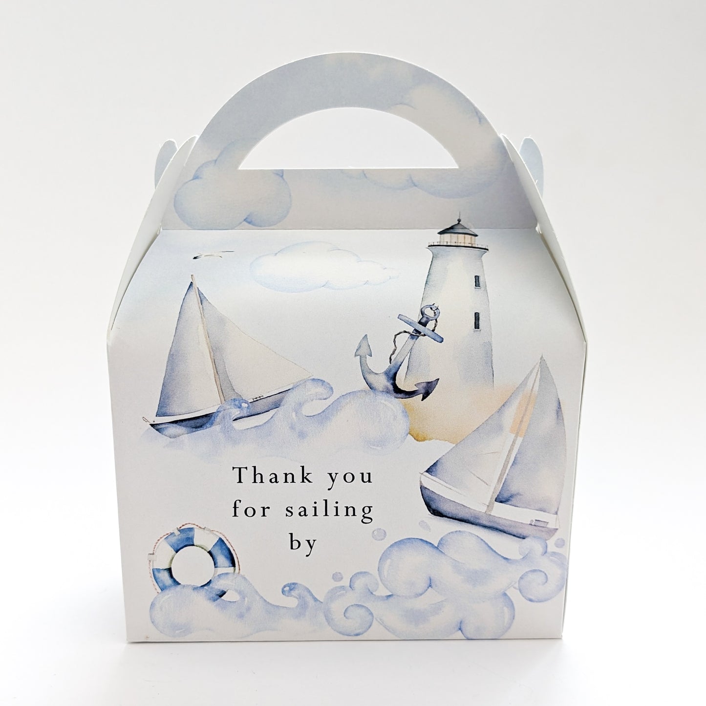 SAIL BOAT Sailing Boats Nautical Personalised Children’s Party Boxes Gift Bag Favour