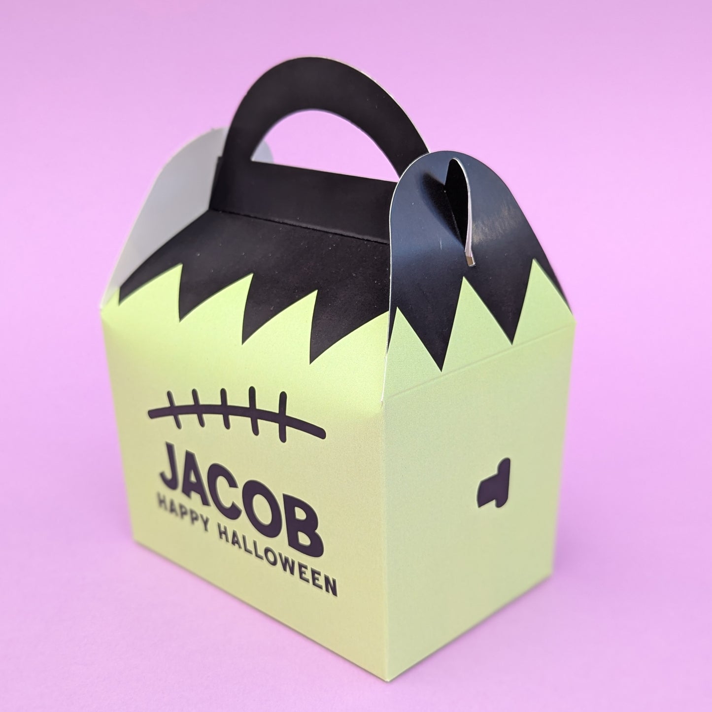 HALLOWEEN Frankenstein Personalised Children’s Party Box Gift Bag Favour
