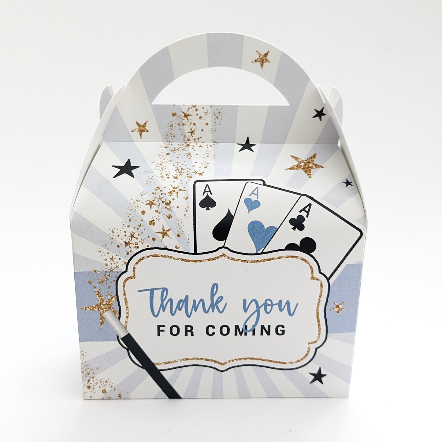 MAGIC SHOW Magician Personalised Children’s Party Box Gift Bag Favour