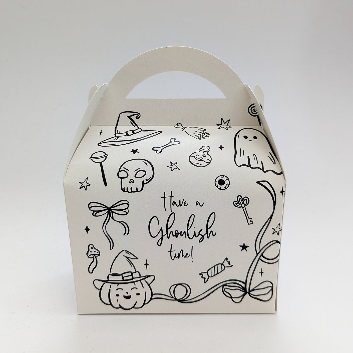 HALLOWEEN Whimsical Whimsy Illustrations  Personalised Children’s Party Box Gift Bag Favour