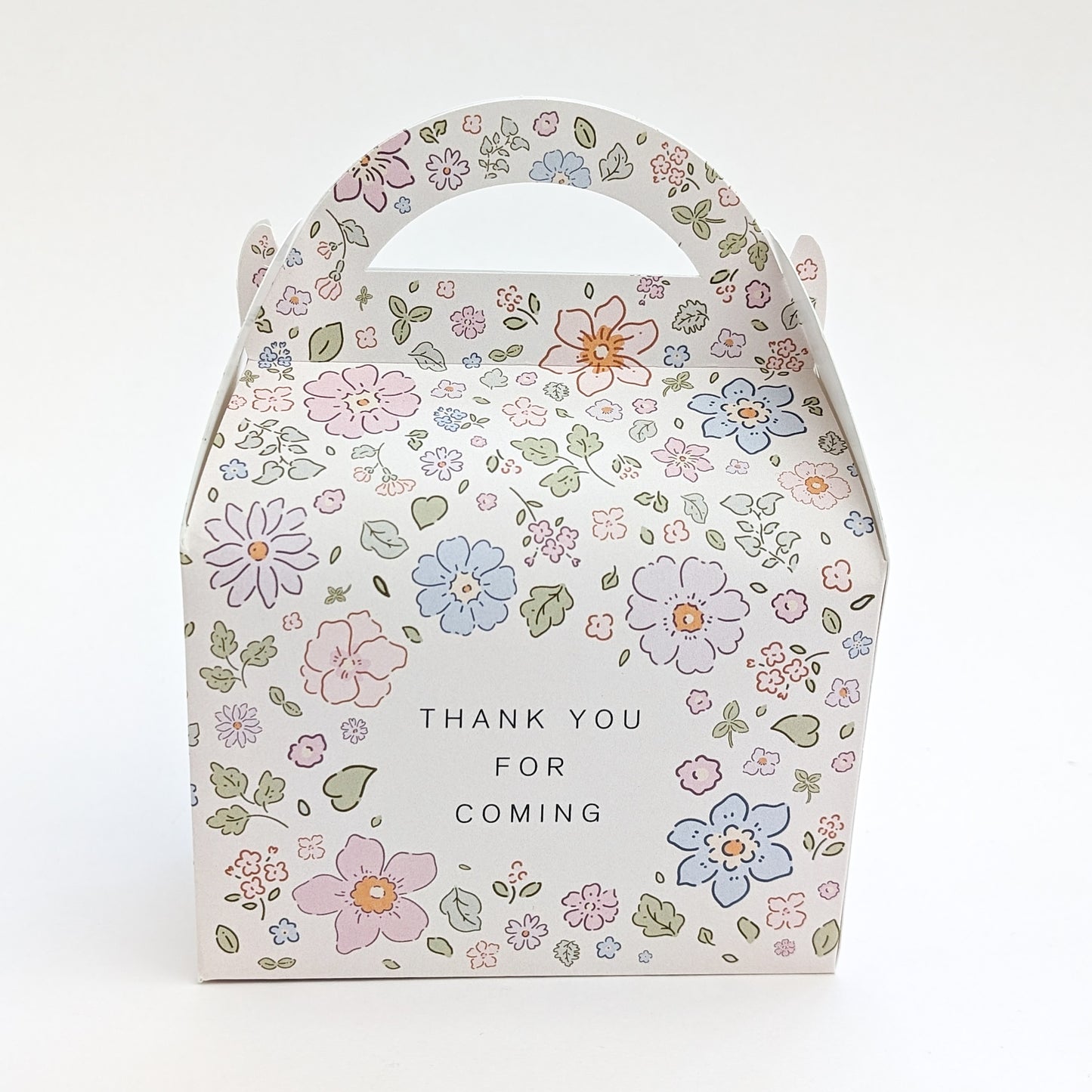 DITSY FLORAL Pastel Flowers Personalised Wedding Favour Boxes Baby Bridal Shower Gift Box