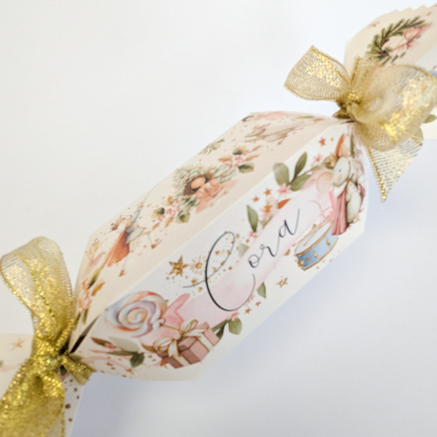 Personalised Nutcracker Christmas Cracker Winter Wonderland Treat Box