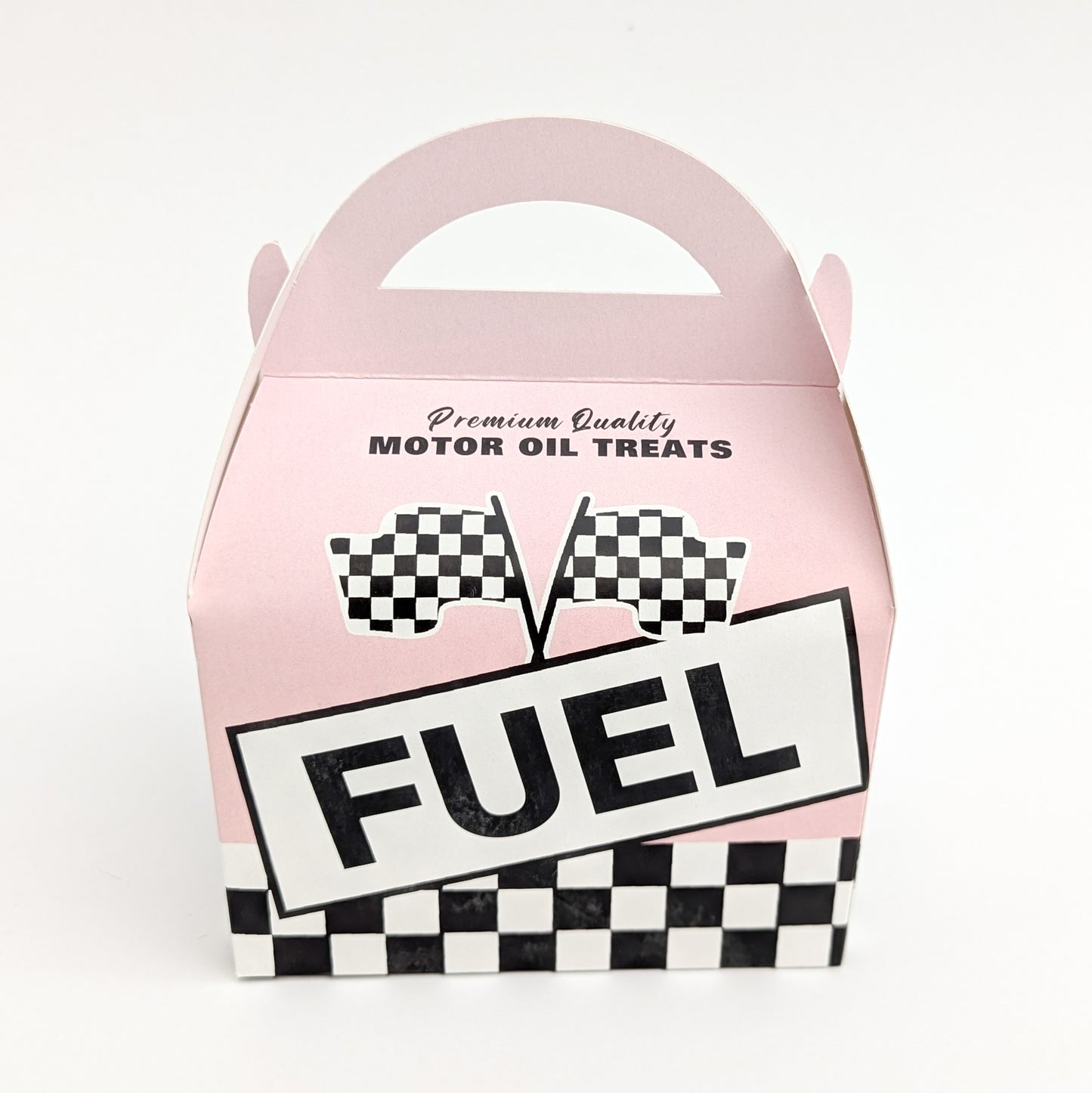 PIT STOP Refuel Retro Cars Racing Driver Personalised Children’s Party Boxes Gift Bag Favour
