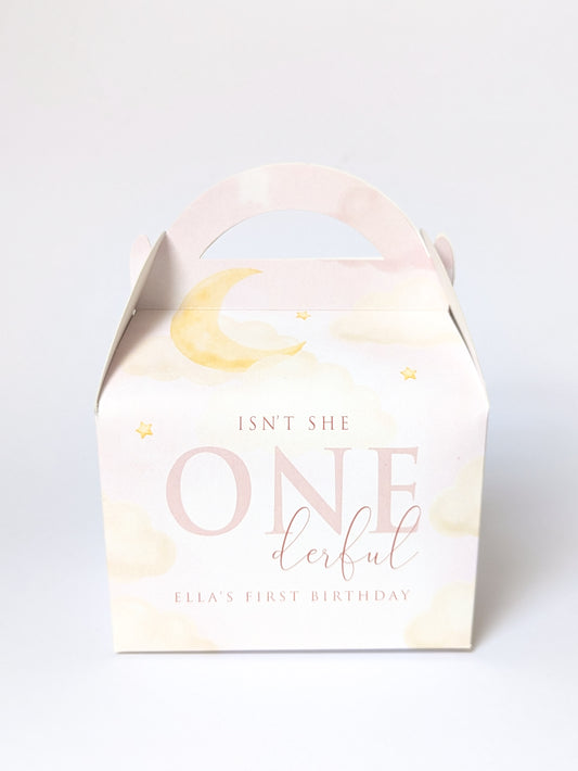 Moon and Stars Onederful First Birthday Party Boxes