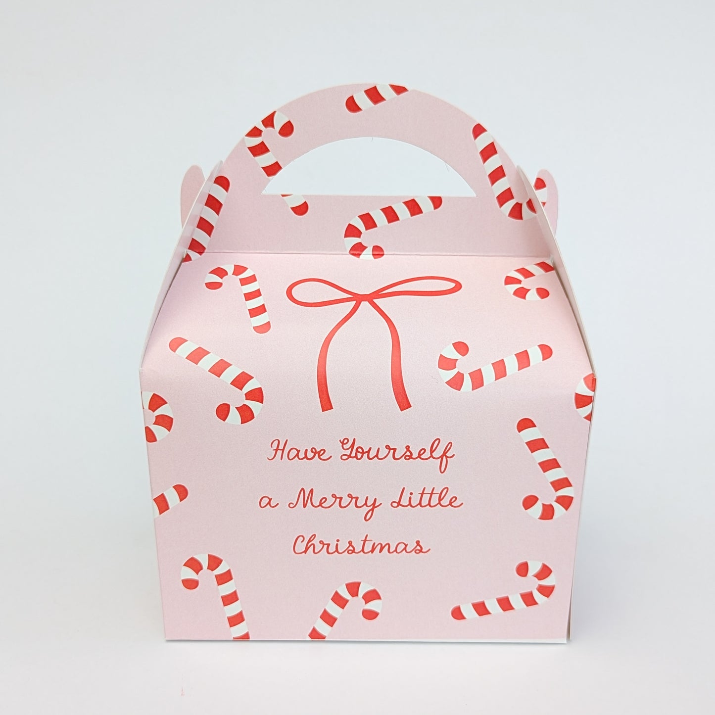 Personalised Candy Cane Christmas Cracker Winter Wonderland Treat Box