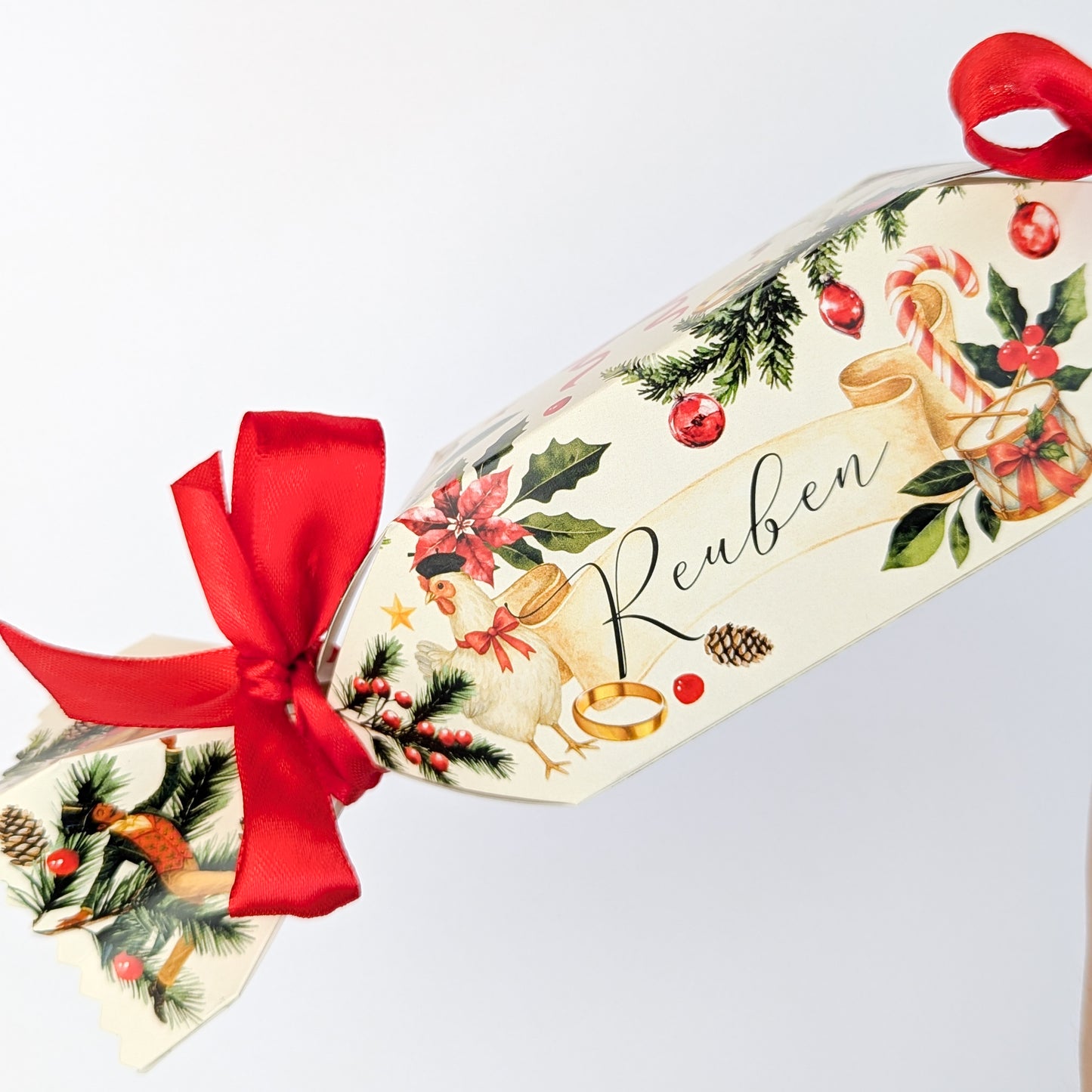 Personalised 12 Days of Christmas Cracker Winter Wonderland Treat Box