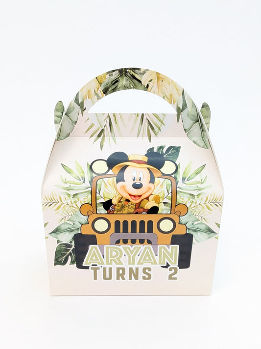 Safari Mickey Mouse Jungle Party Boxes