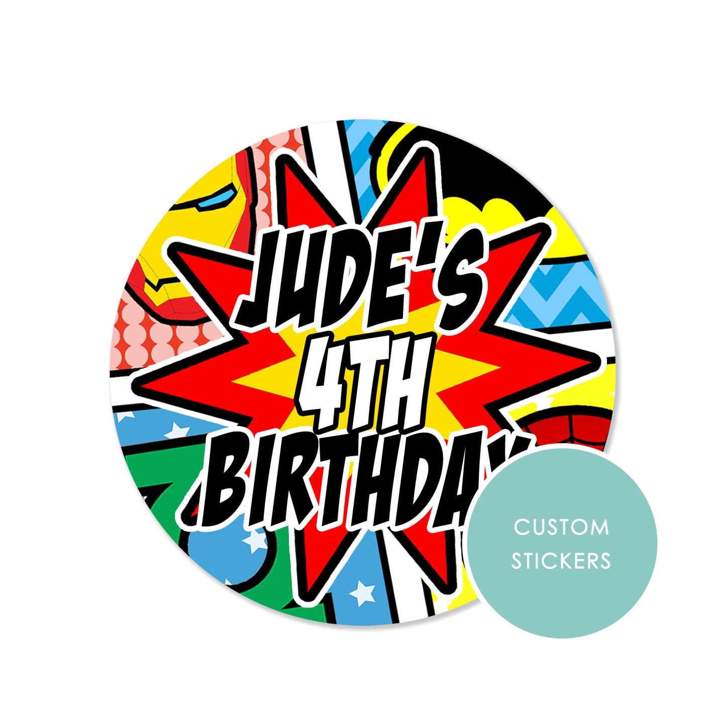 Personalised Superhero Birthday Party Decor, Marvel Comic Book Treat Boxes