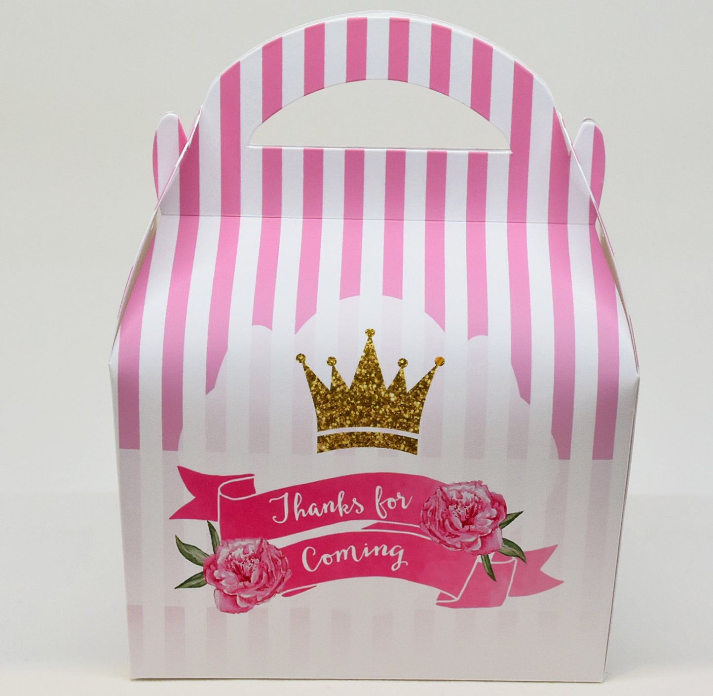 Princess Glitter Personalised Children’s Party Box Gift Bag Favour