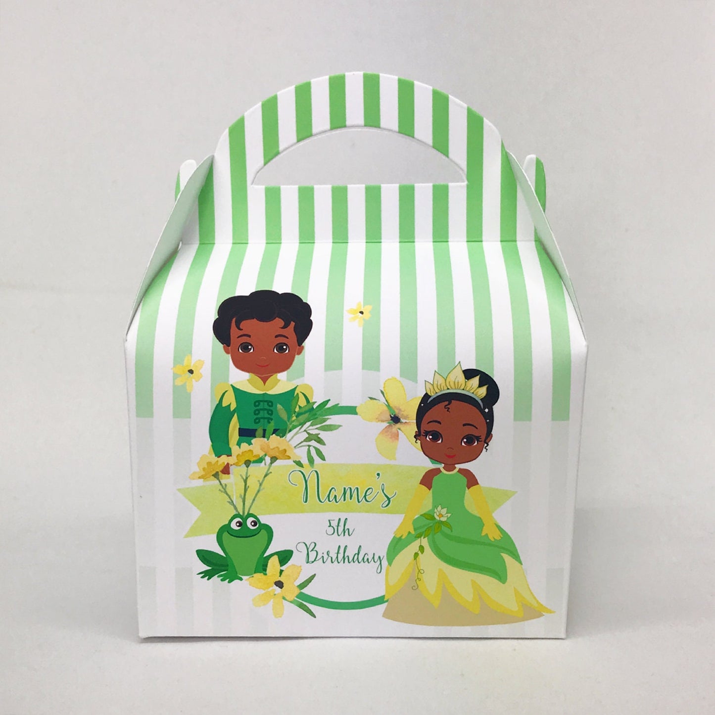 Disney Princess and the Frog Tiana Personalised Children’s Party Box Gift Bag Favour