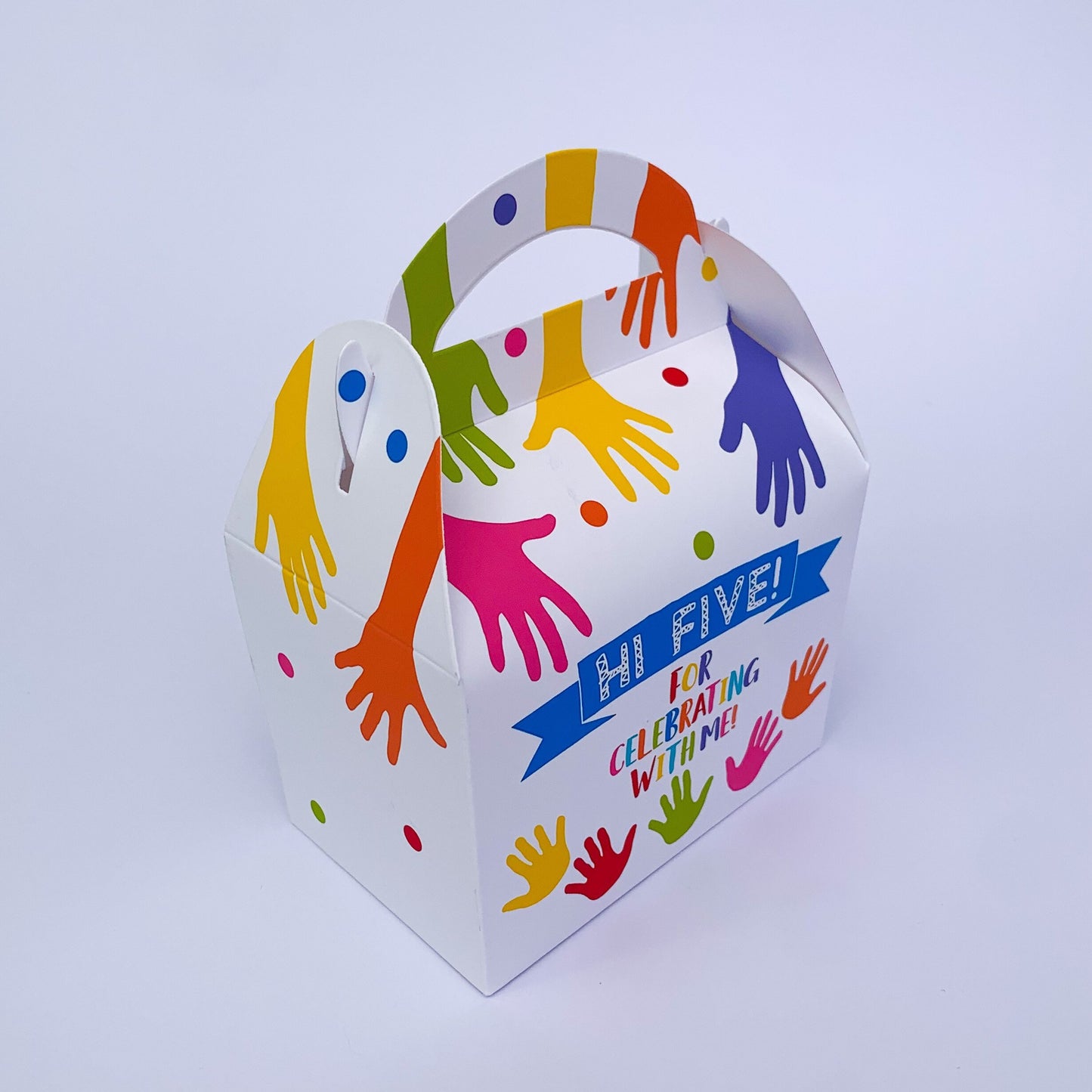 High five Personalised Children’s Party Box Gift Bag Favour