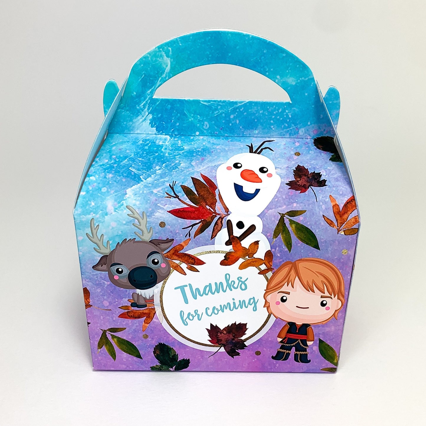 Disney Frozen Inspired Personalised Children’s Party Box Gift Bag Favour