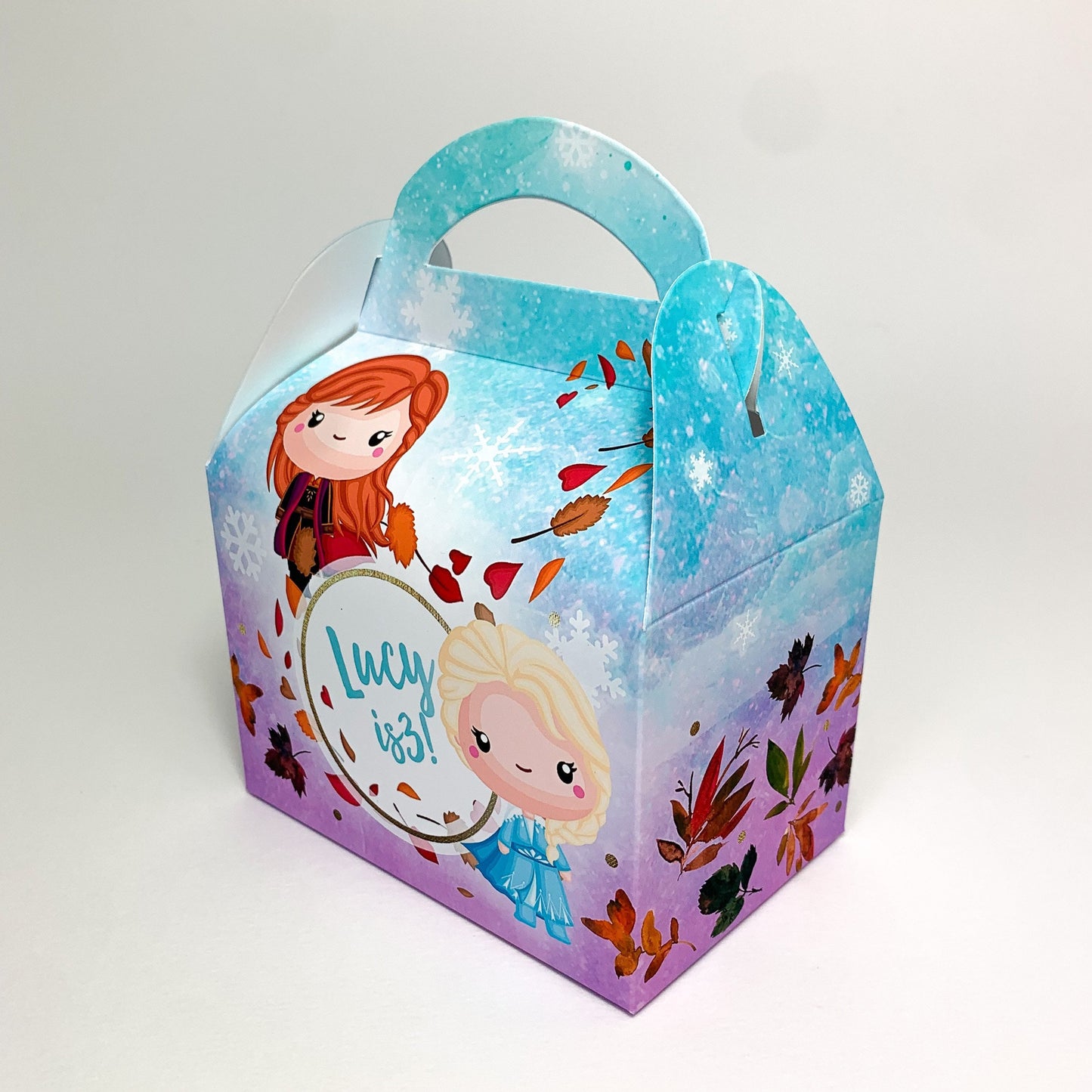 Disney Frozen Inspired Personalised Children’s Party Box Gift Bag Favour