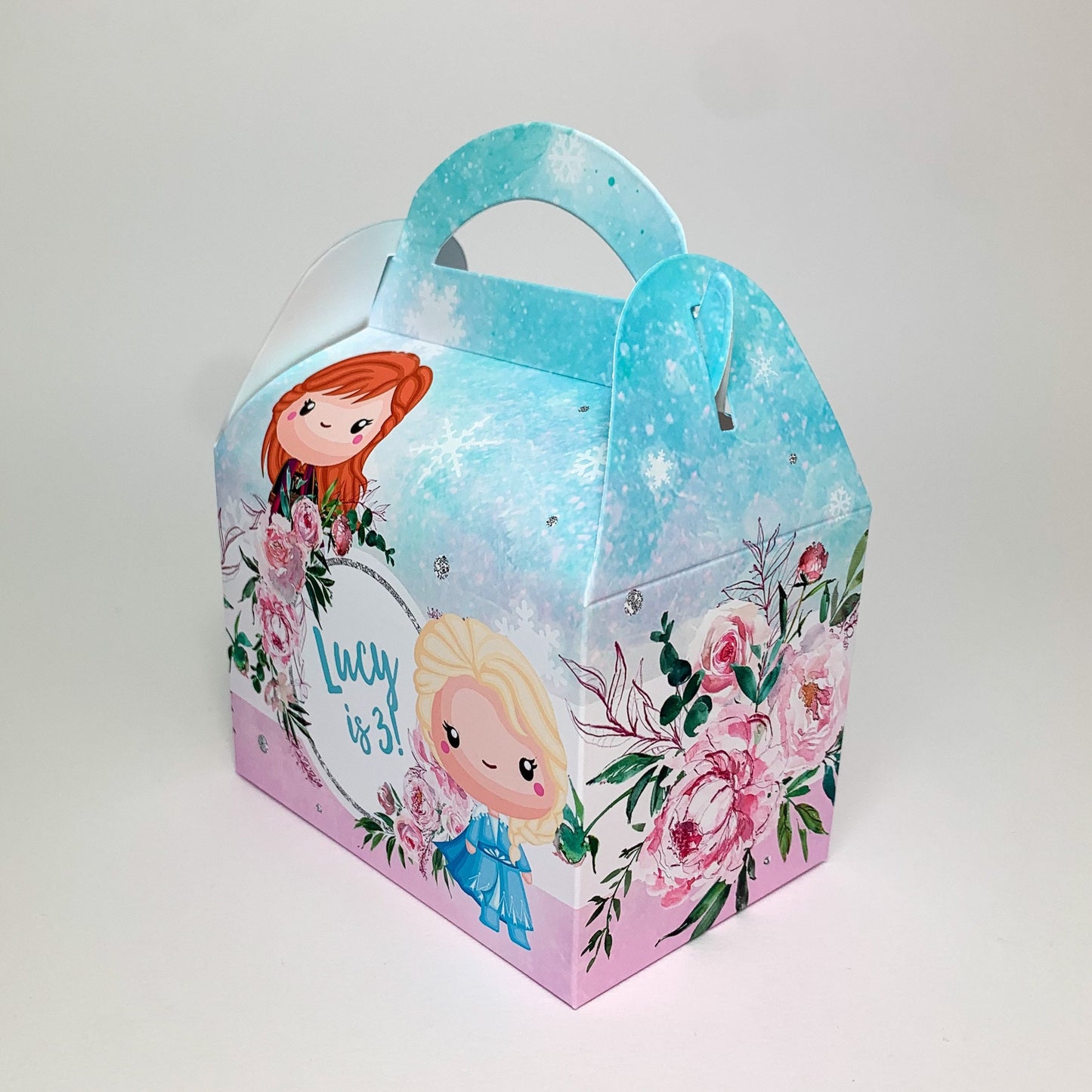 Disney Frozen Inspired Personalised Children’s Party Box Gift Bag Favour