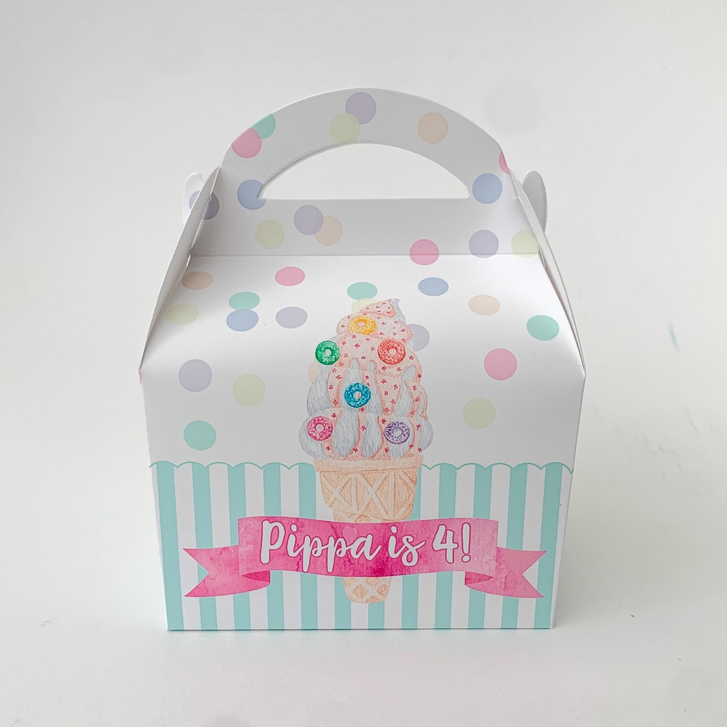 Ice cream and summer daydreams Personalised Children’s Party Boxes