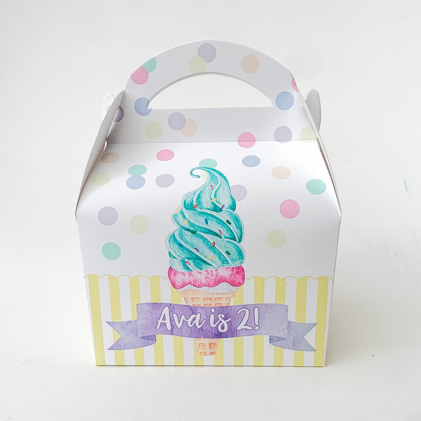 Ice cream and summer daydreams Personalised Children’s Party Boxes