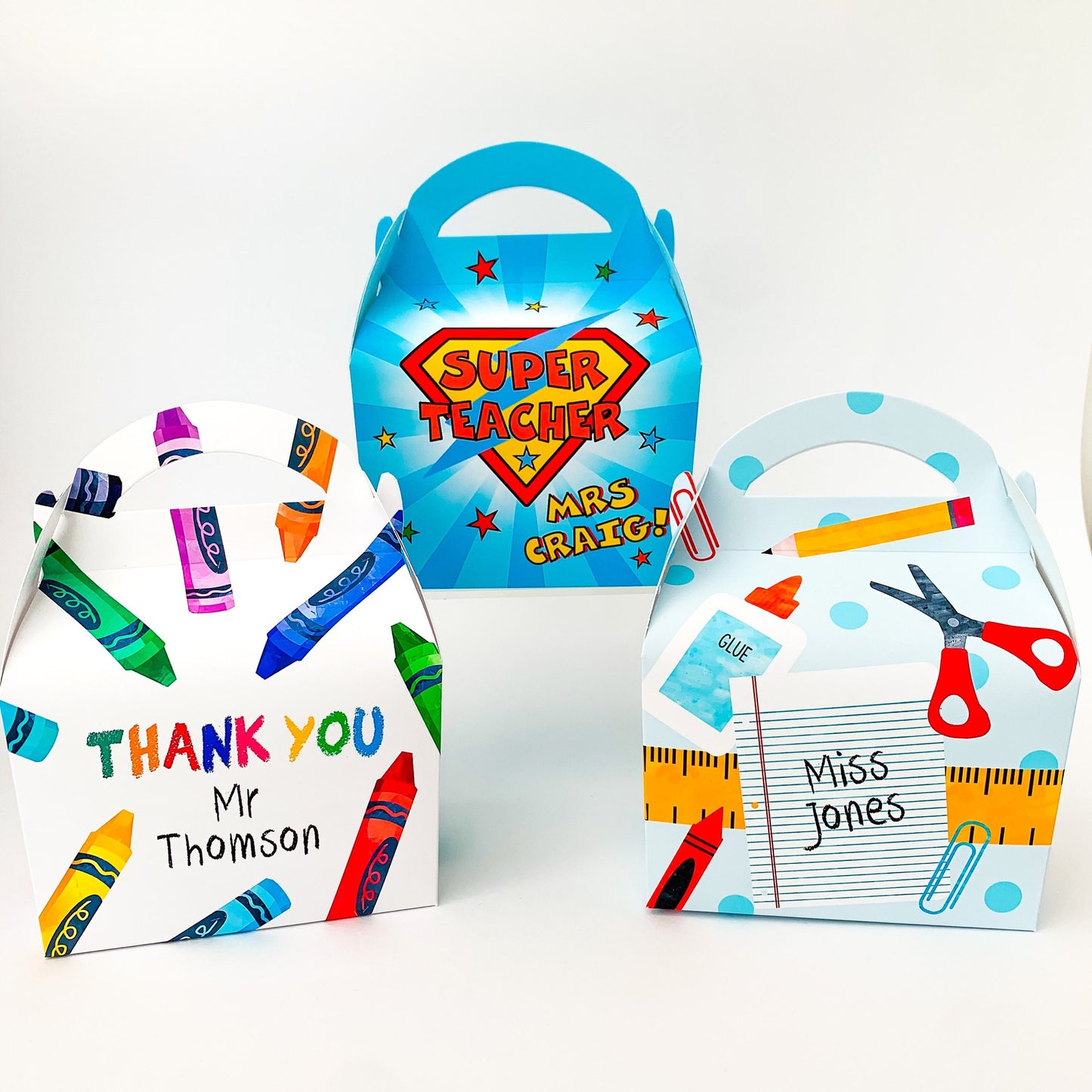 TEACHER Personalised thank you teacher gift Treat Boxes box