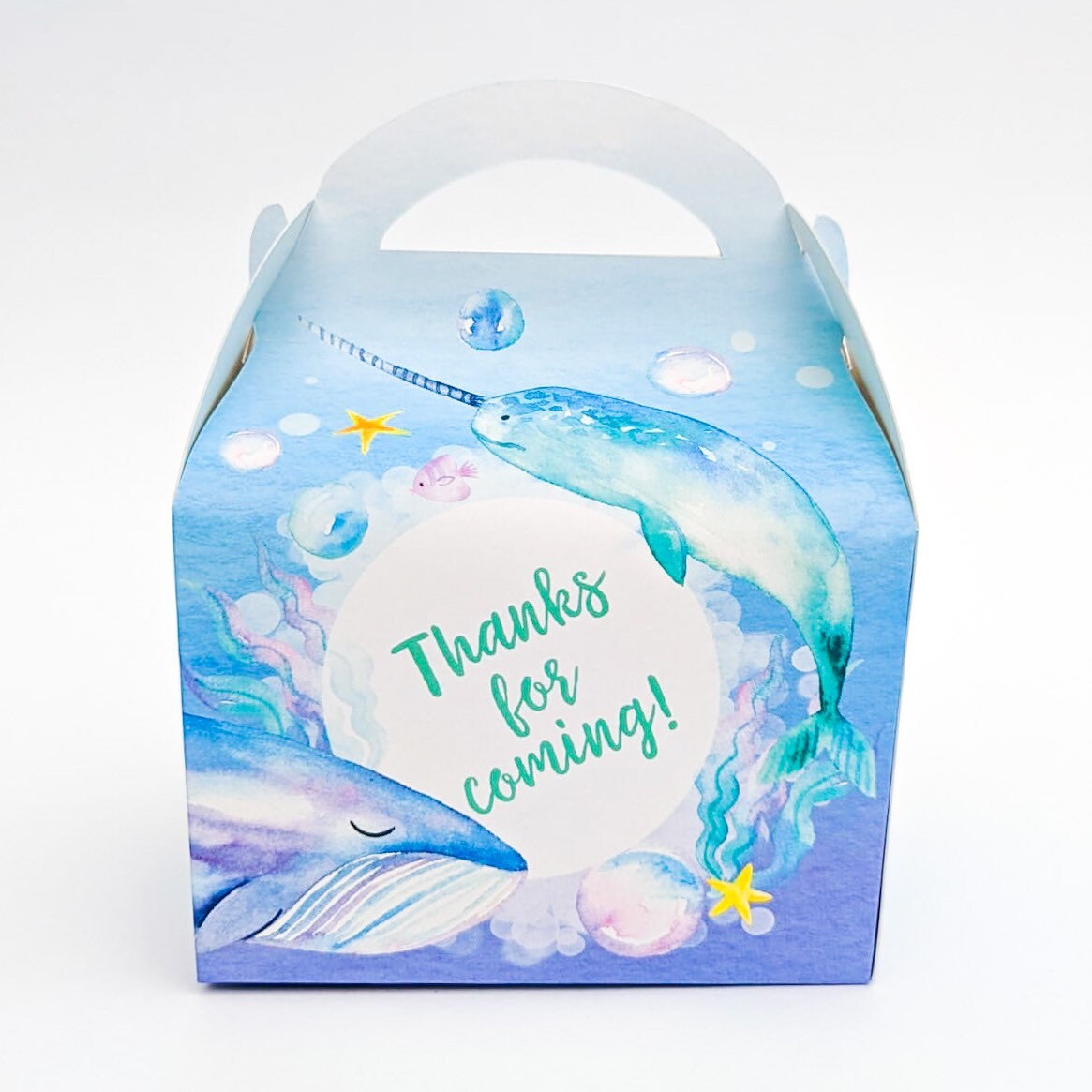 Under the Sea Seaside Ocean Underwater Personalised Children’s Party Box Gift Bag Favour