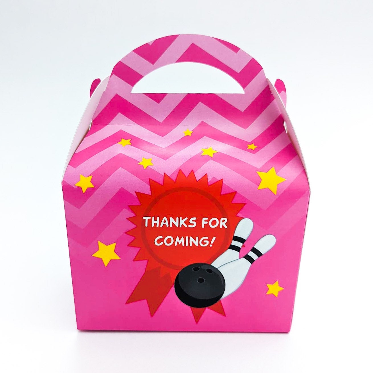 Bowling Party Personalised Children’s Party Box Gift Bag Favour