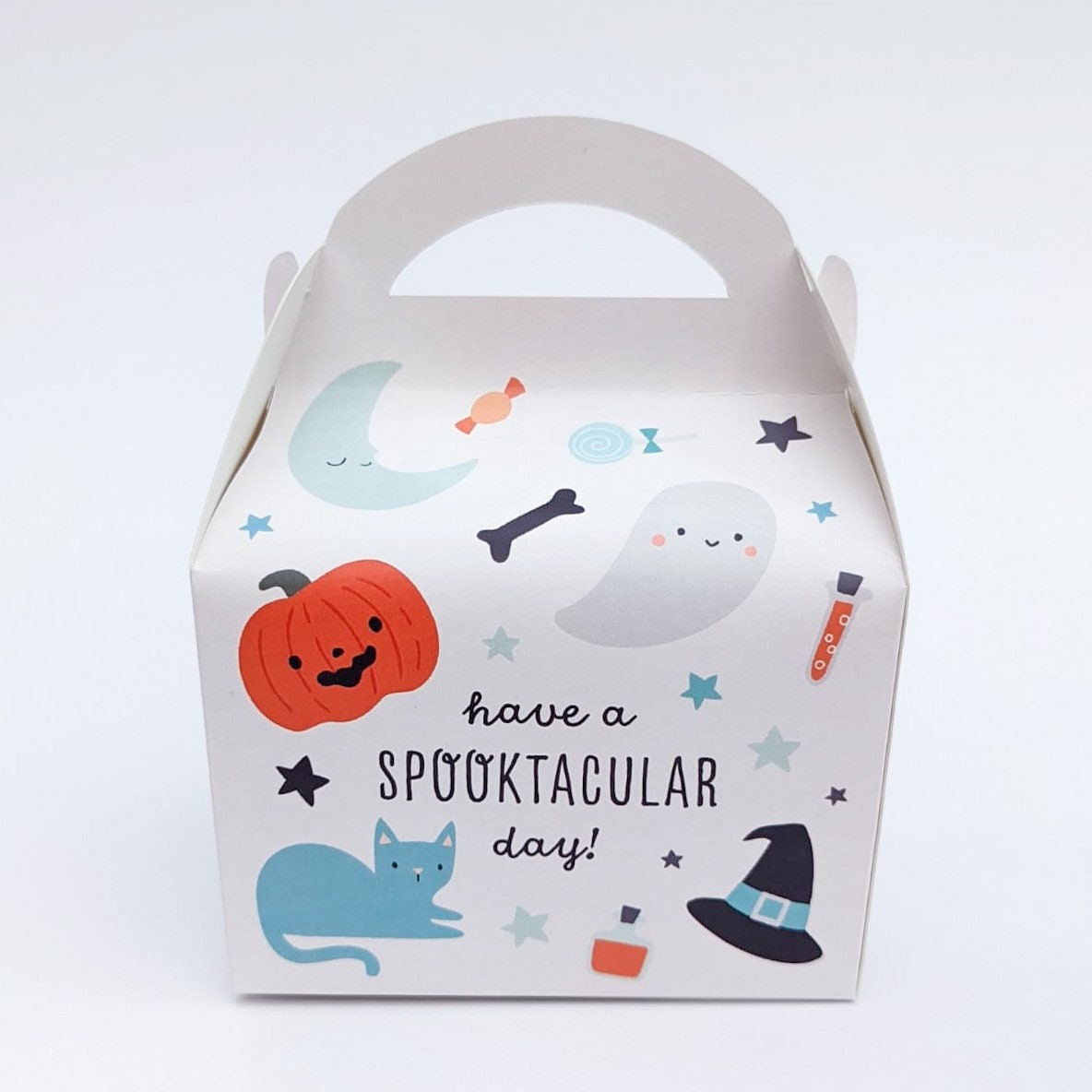 HALLOWEEN Spooky watercolor Personalised Children’s Party Box Gift Bag Favour