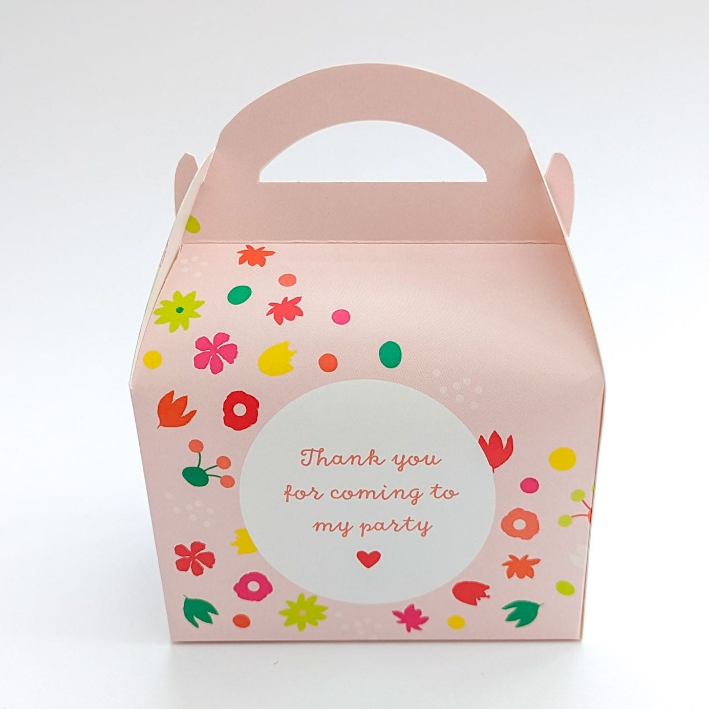 Colourful Floral Personalised Children’s Party Box Wedding Bridal Shower Baby Shower Gift Bag Favour