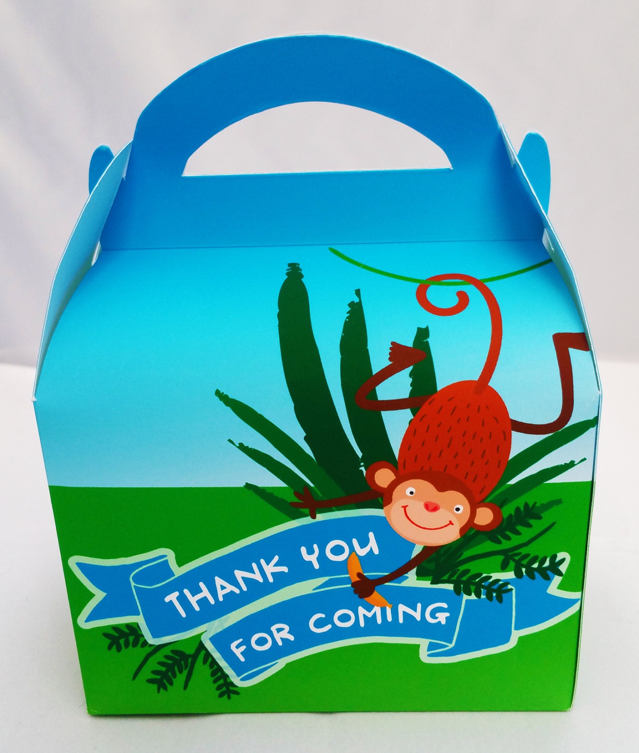 Jungle Theme Personalised Children’s Party Box Gift Bag Favour